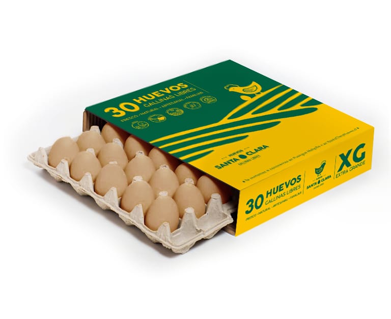 Caja Granel  6 Bandeja 30 Huevos Extra Grande